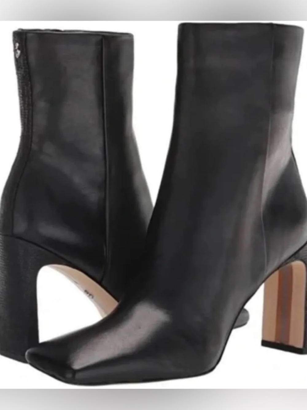 Sam Edelman Black Women's Leather Ankle Boots